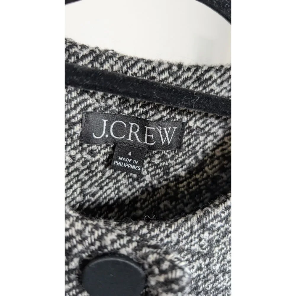 J.Crew Sample Holiday 2026 Black White Twill Lady Jacket 4 Quiet Luxury Parisian